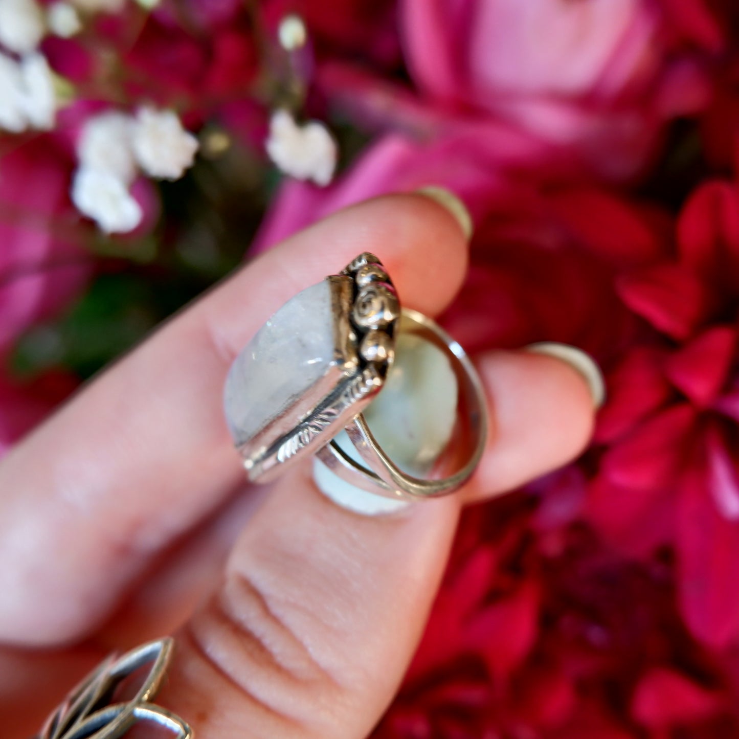 Moonstone Oblong Ring