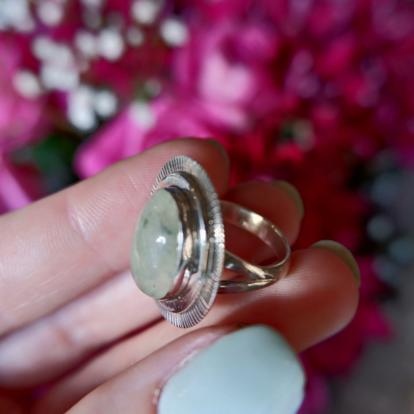 Prehnite Sunshine Ring