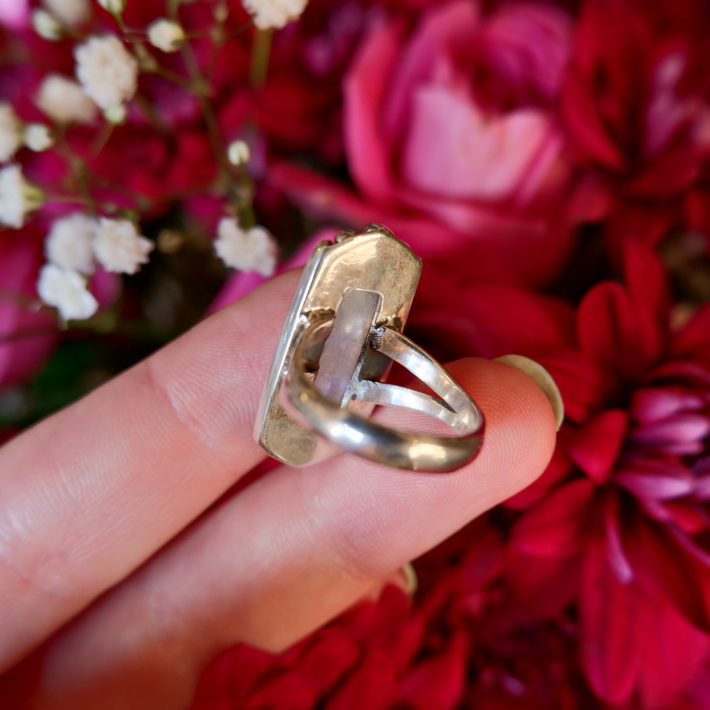Moonstone Oblong Ring