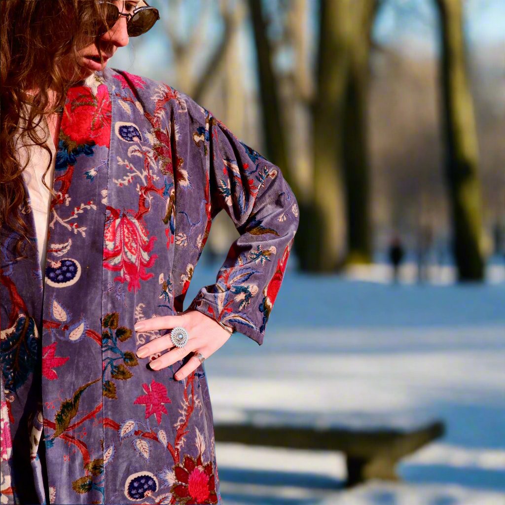 Mauve Jacobean - Velvet Jacket