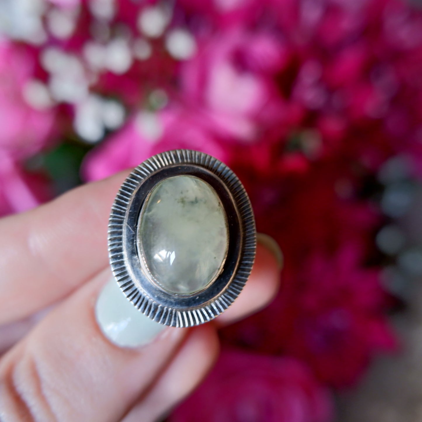Prehnite Sunshine Ring