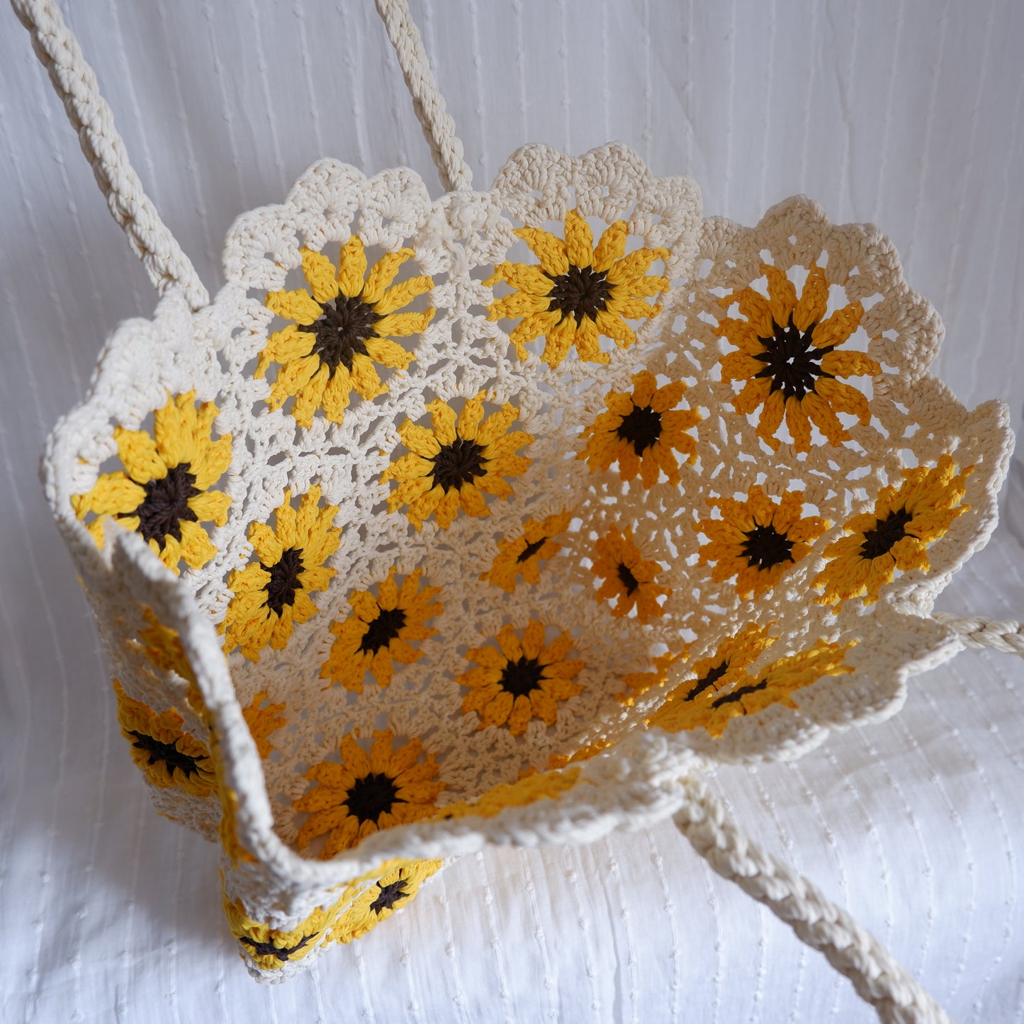 Floral Crochet Bag Sunshine