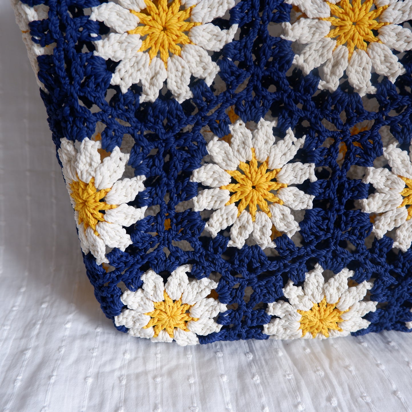 Floral Crochet Bag Midnight