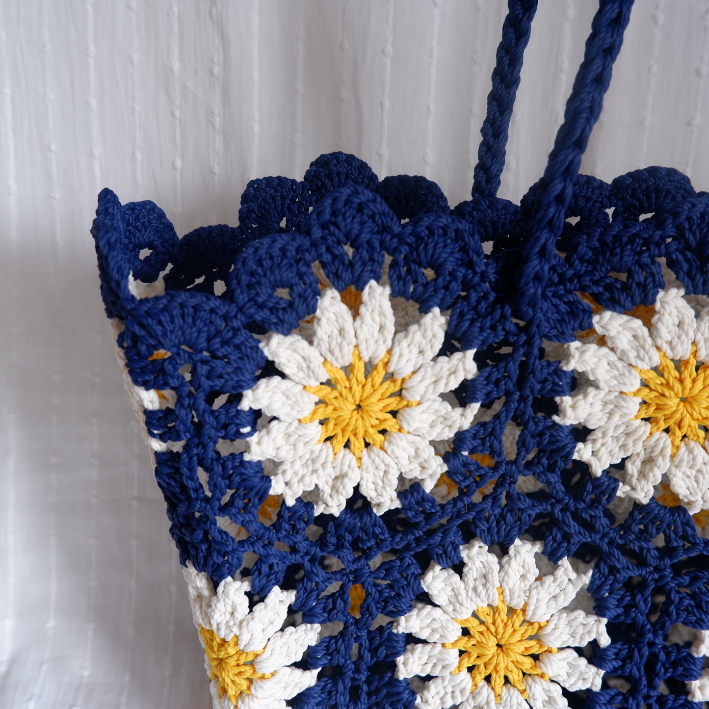 Floral Crochet Bag Midnight