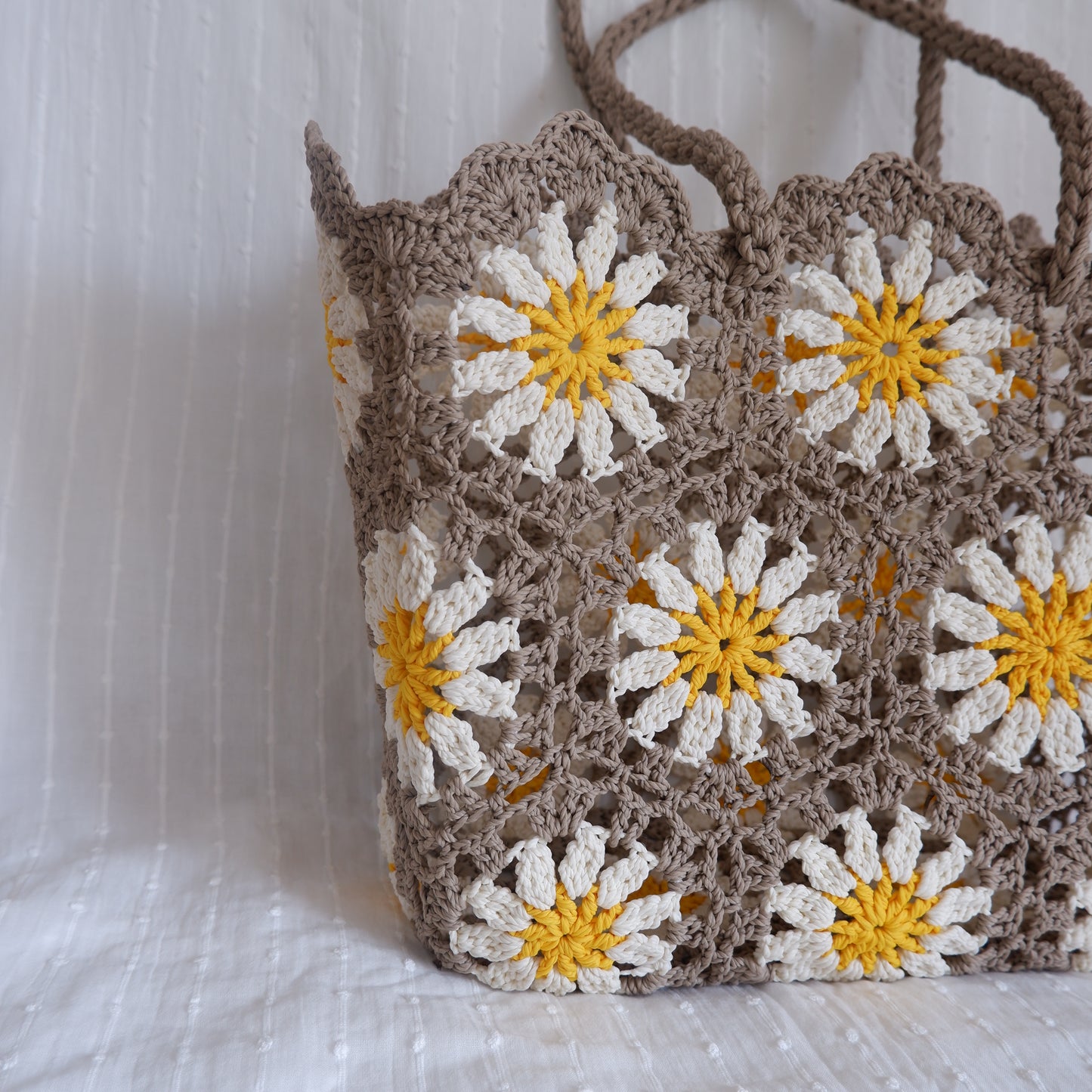 Floral Crochet Bag Daisy