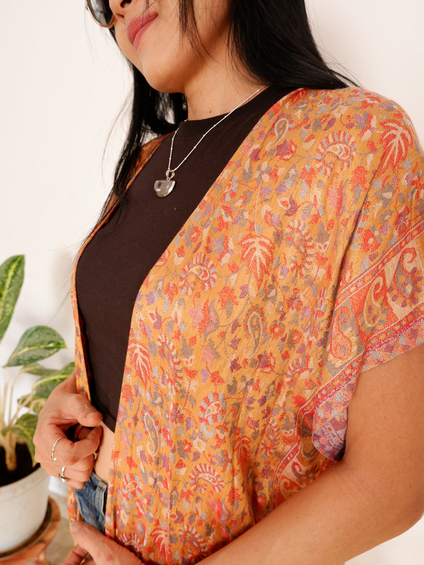 Golden Summer Cover up Kimono