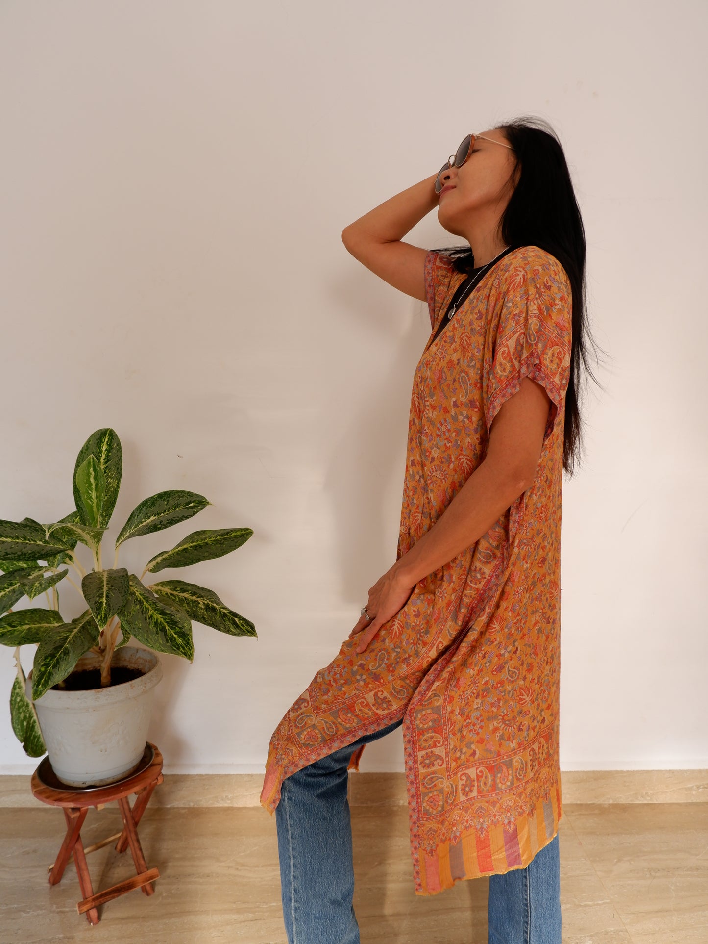 Golden Summer Cover up Kimono