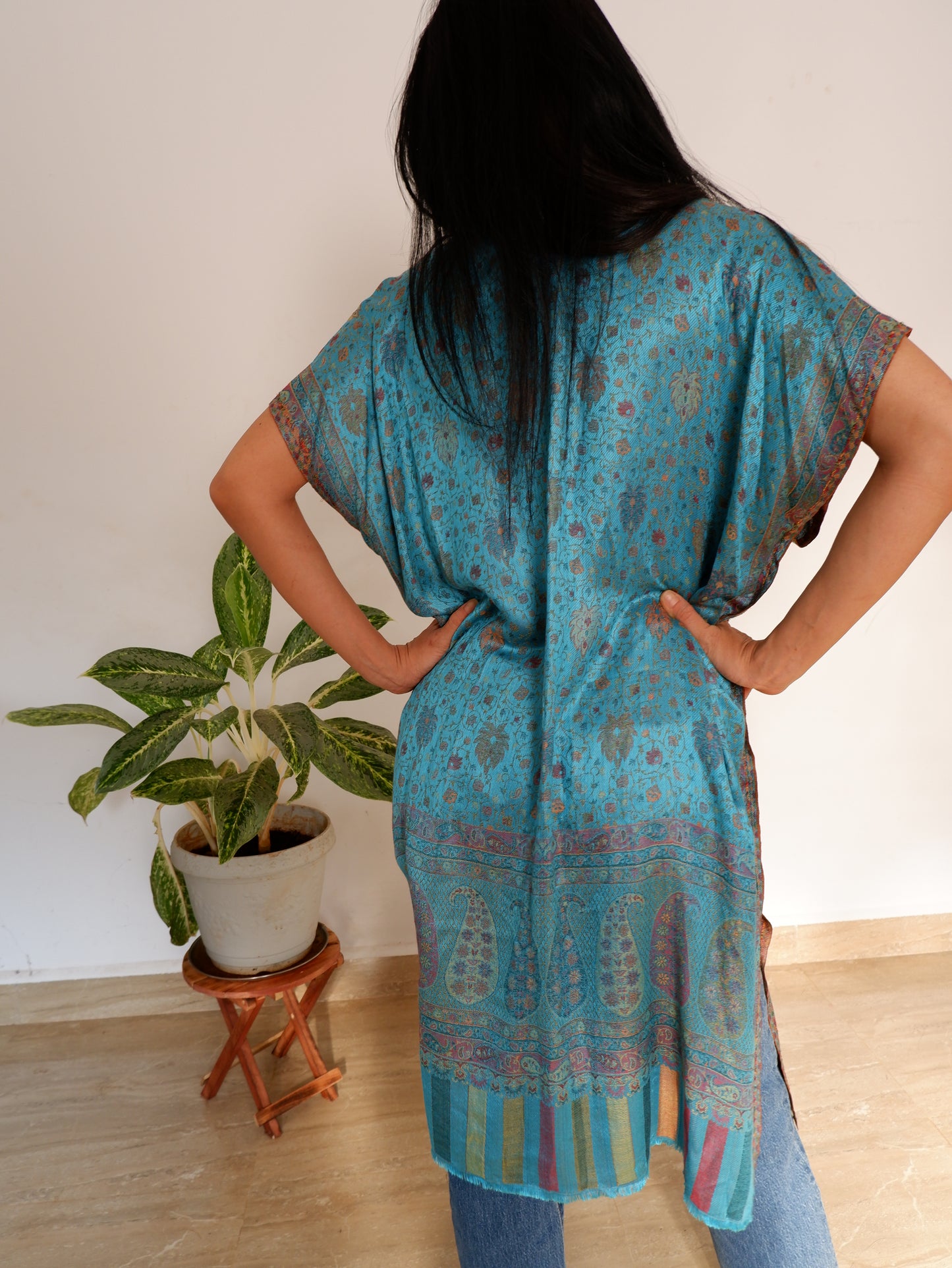 Aqua Summer Cover up Kimono