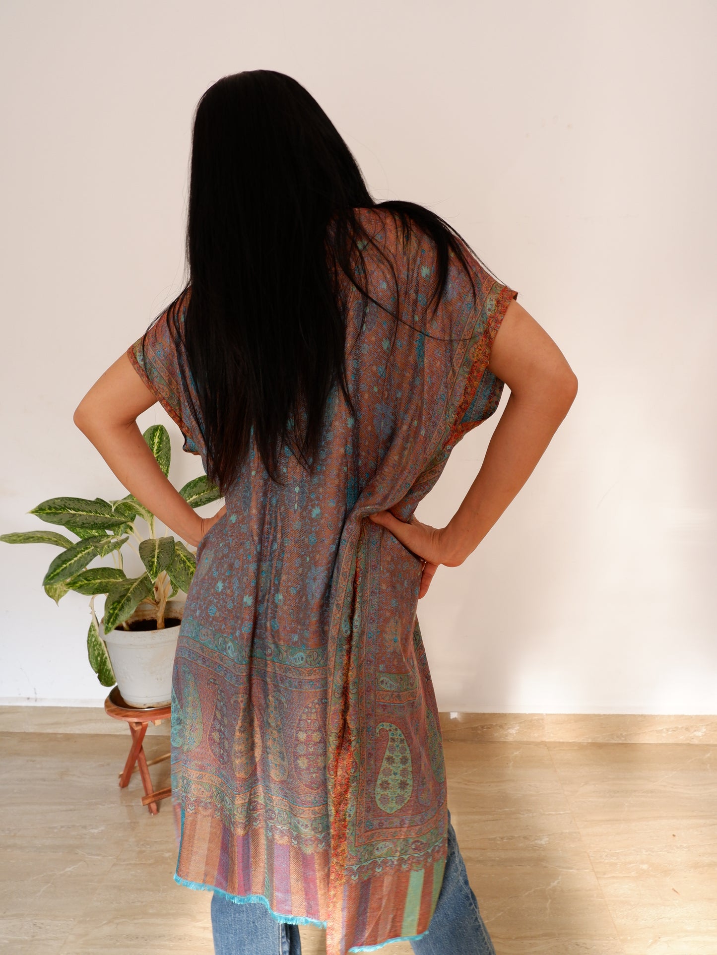 Aqua Summer Cover up Kimono