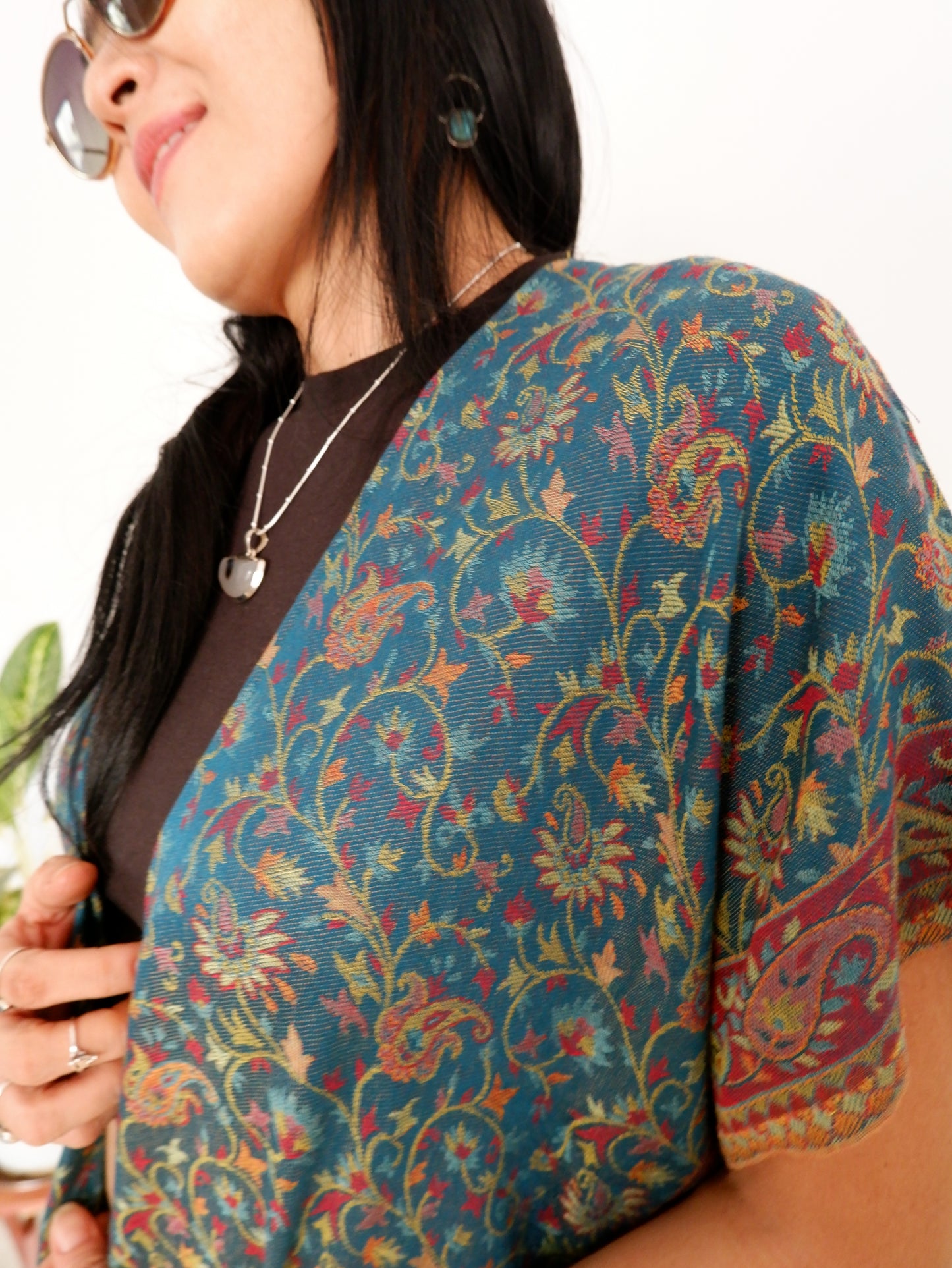 Teal Summer Cover up Kimono