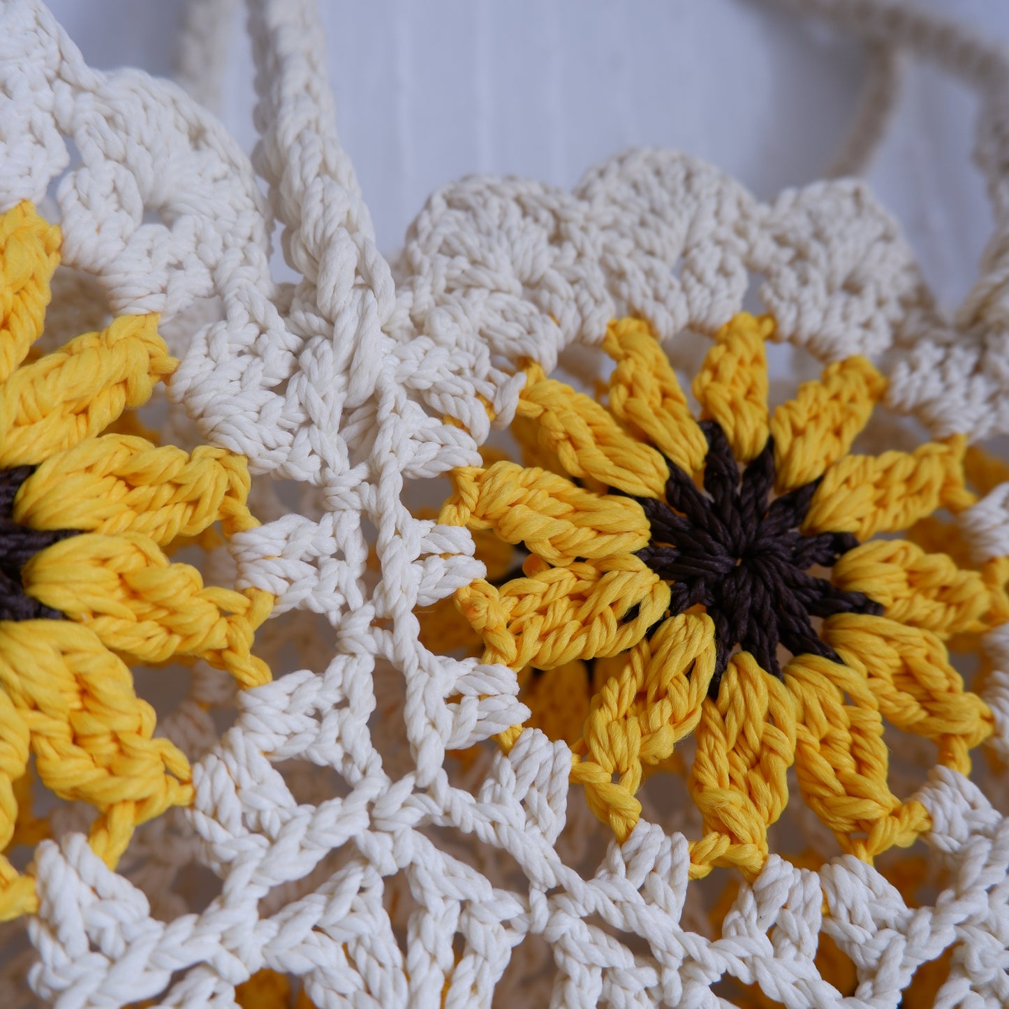 Floral Crochet Bag Sunshine