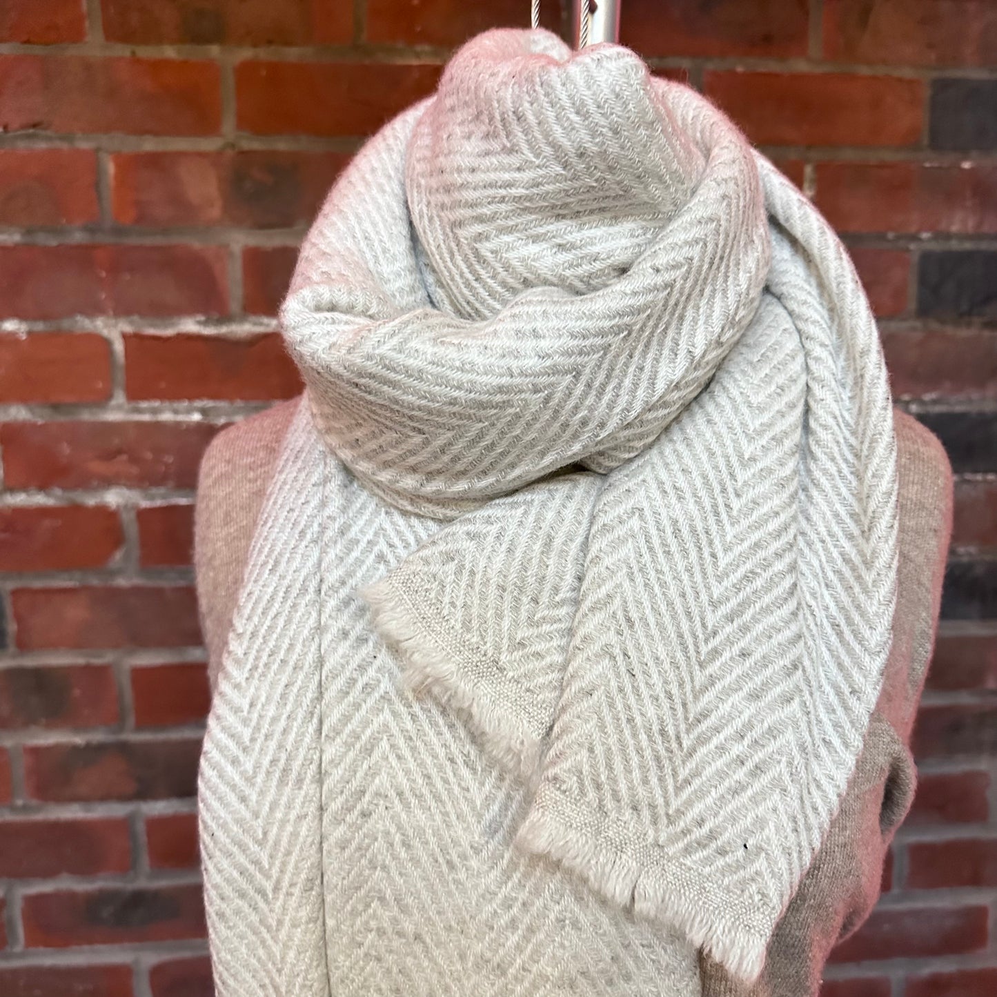 Cashmere Scarf - Sky Grey