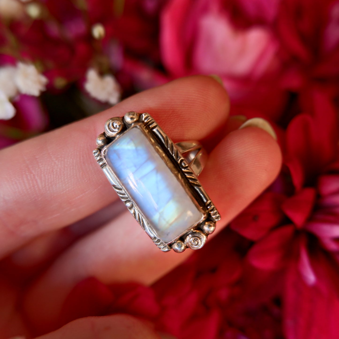 Moonstone Oblong Ring