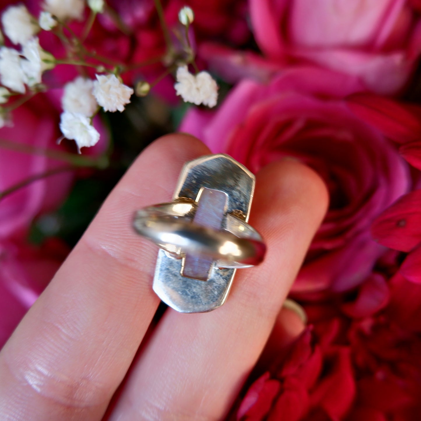 Moonstone Oblong Ring