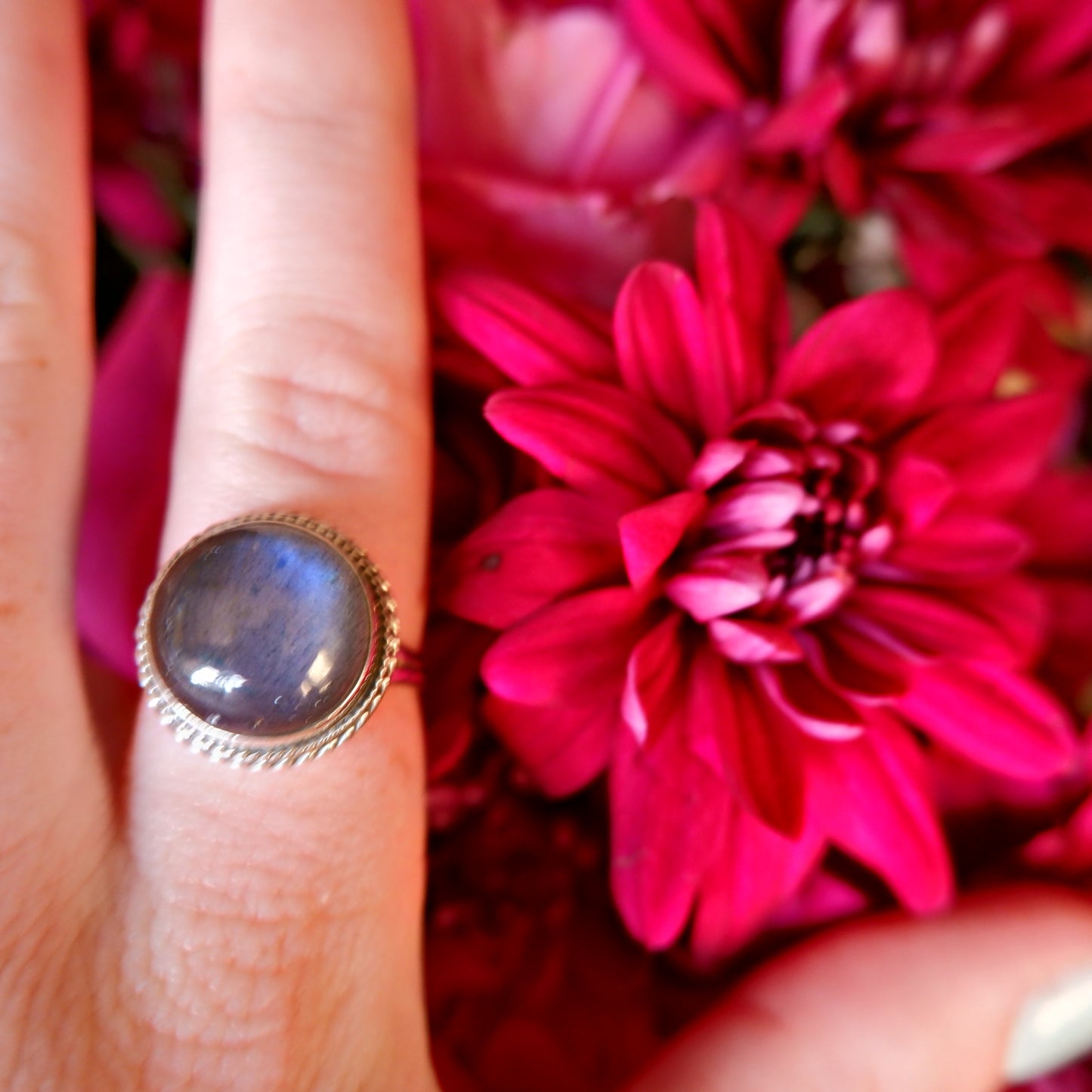 Labradorite Galaxy Ring