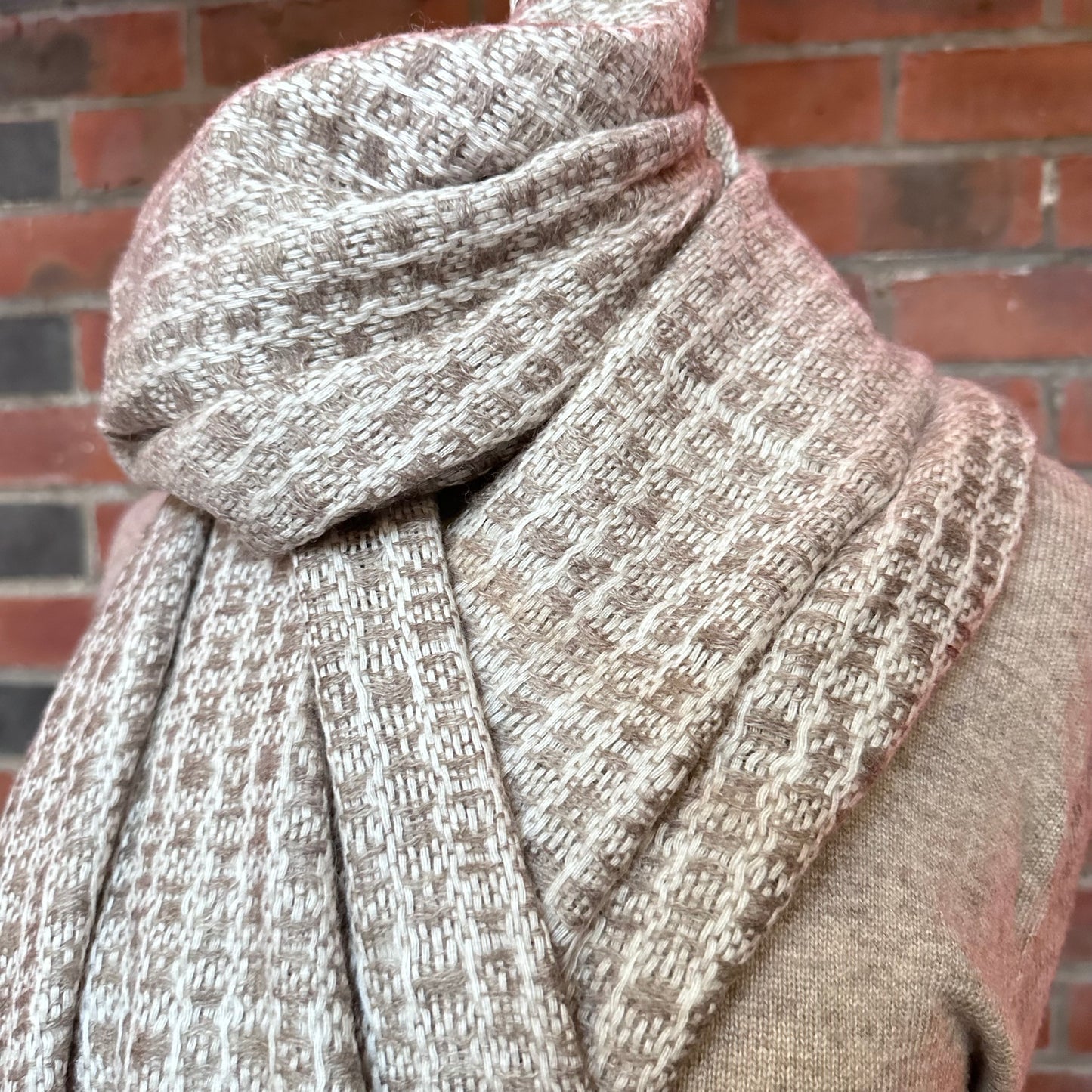 Cashmere Scarf - Biscuit