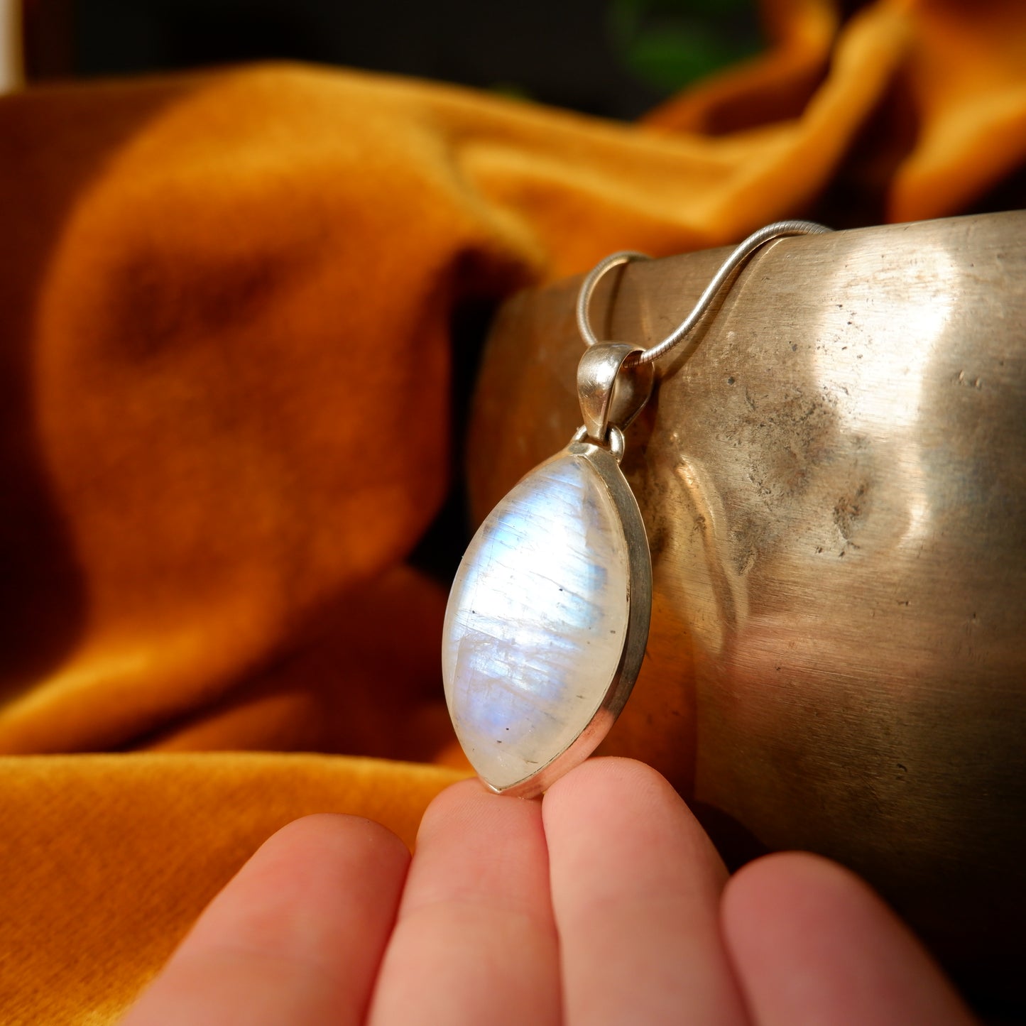 Lily - Large Moonstone Pendant