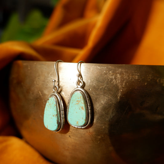 Evangeline - Turquoise Silver Earrings