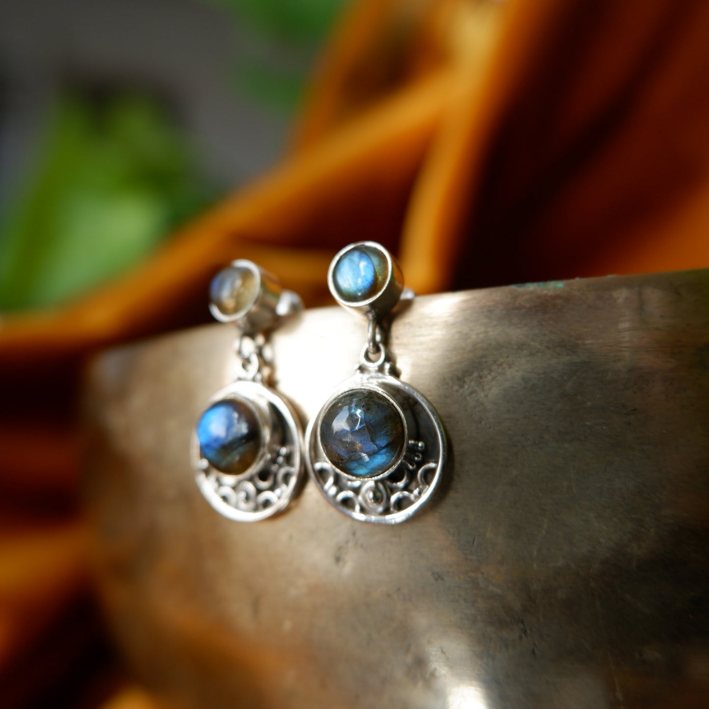 Isadora - Labradorite Ornate Earrings