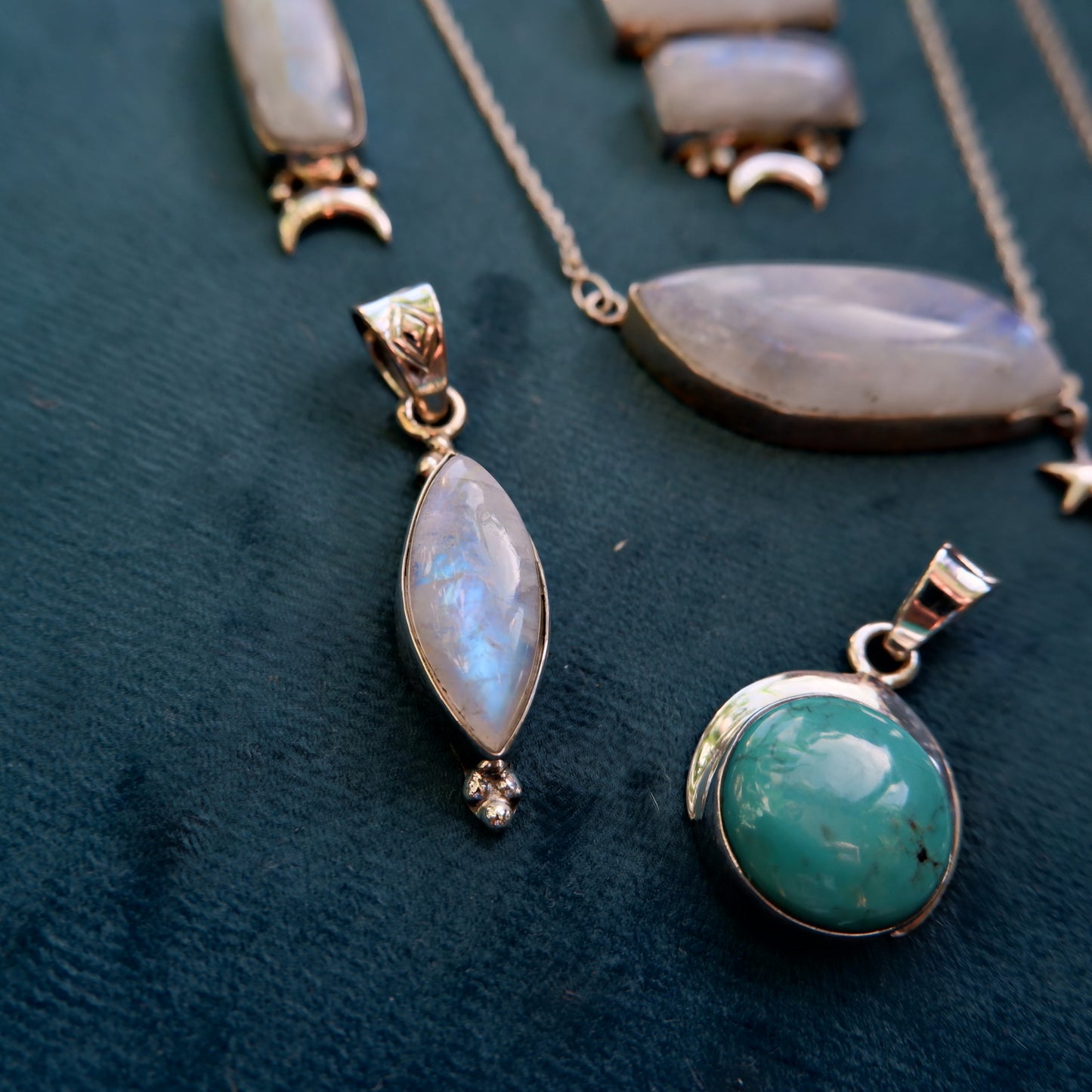 The Moonstone drop Pendant