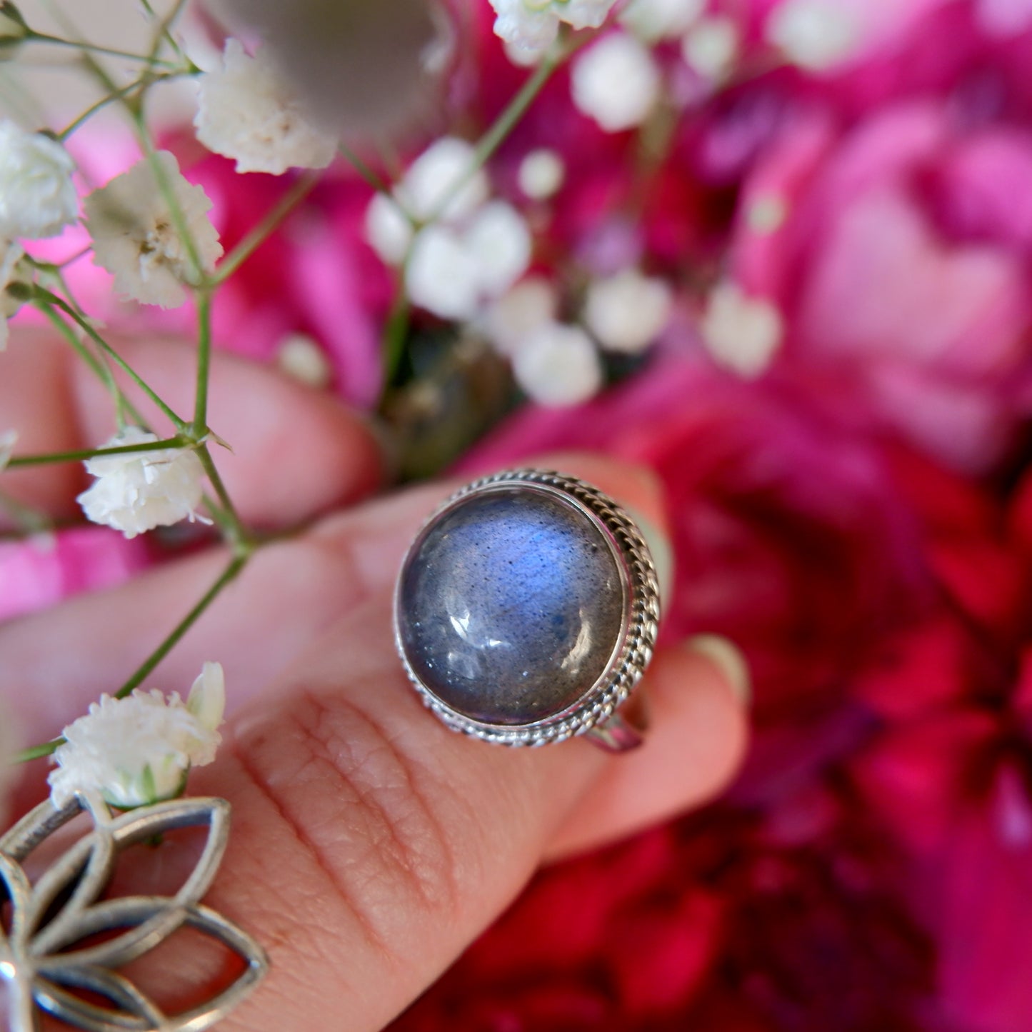 Labradorite Galaxy Ring