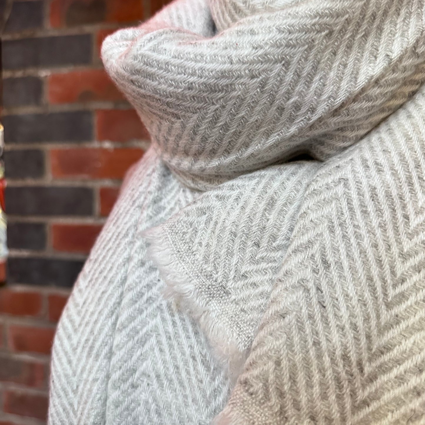 Cashmere Scarf - Sky Grey