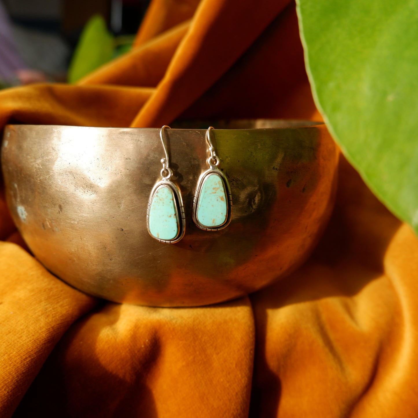 Evangeline - Turquoise Silver Earrings