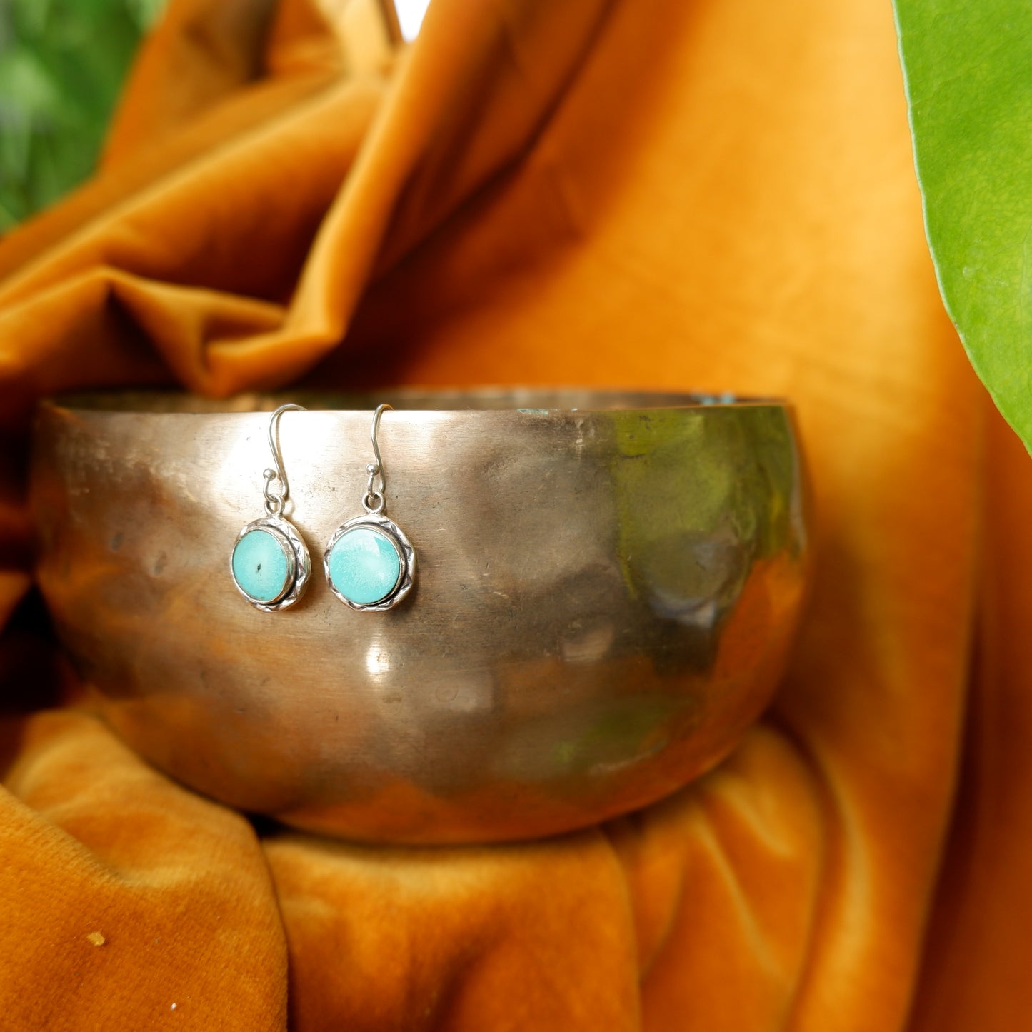 Daphne - Turquoise Silver Drop Earrings