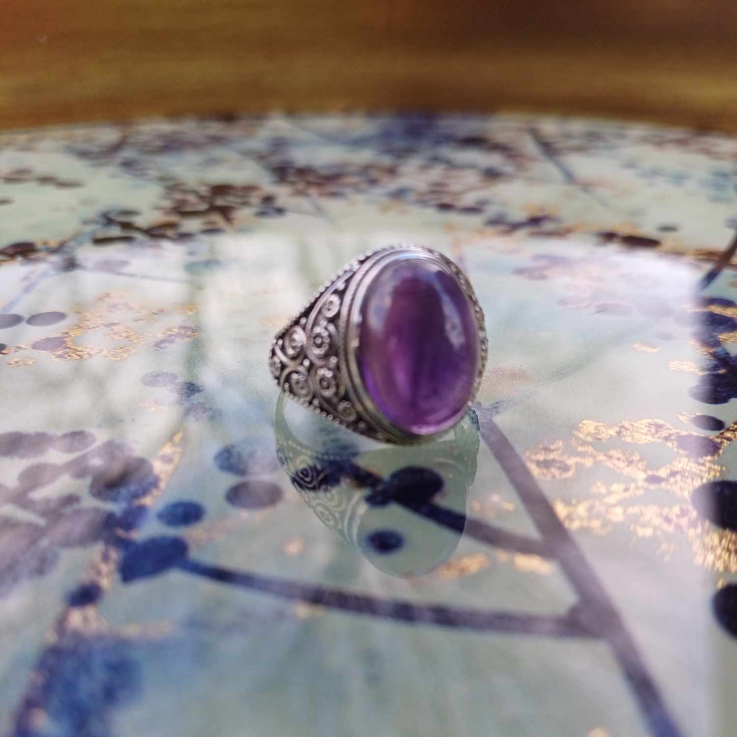 Ornate Amethyst Ring