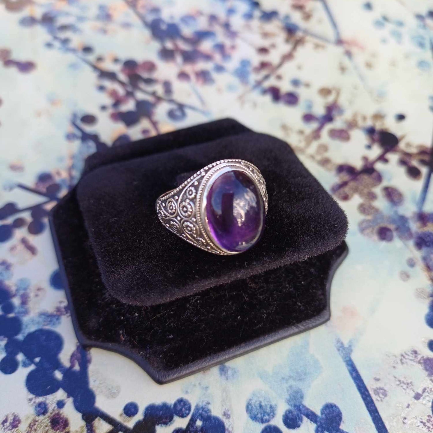 Ornate Amethyst Ring