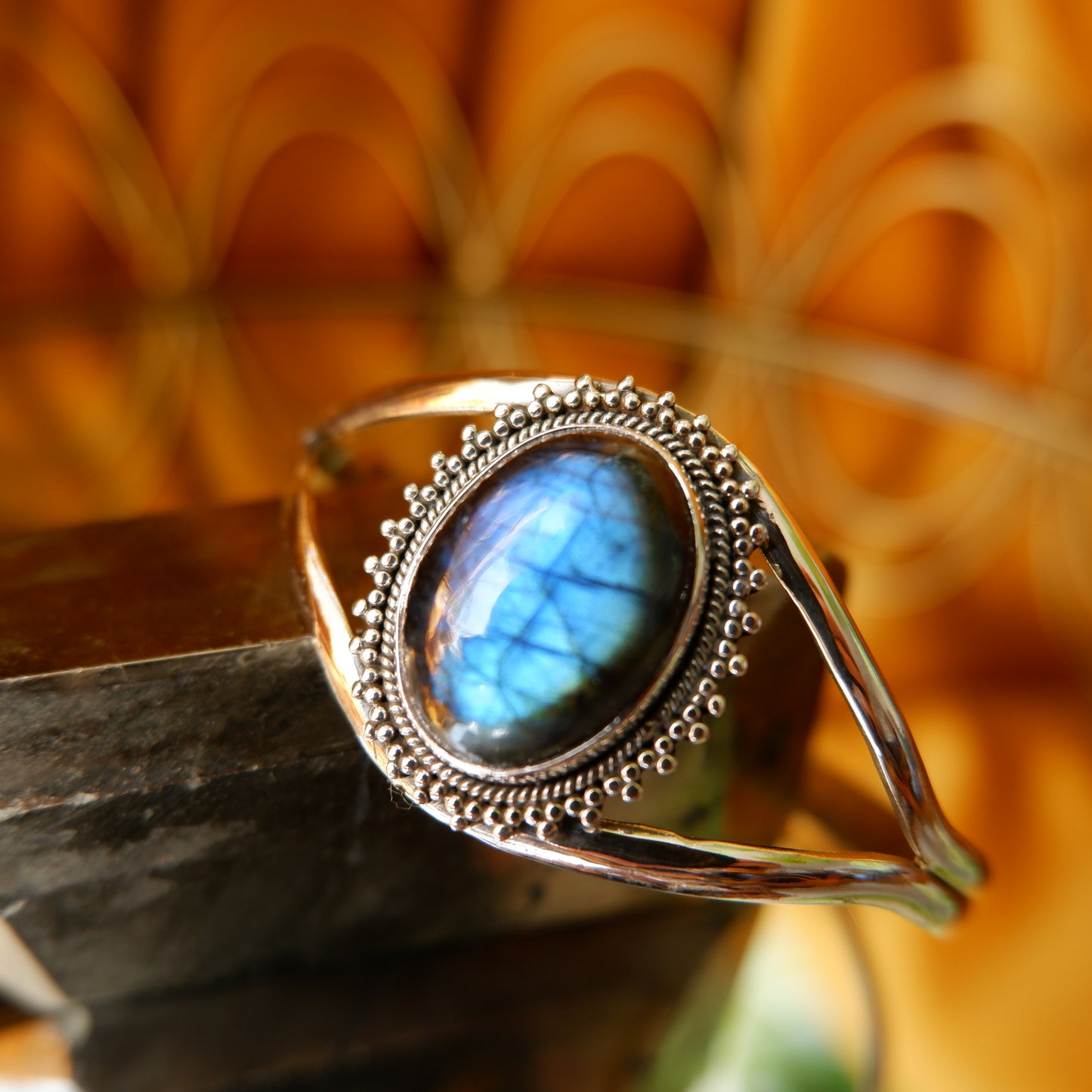 Verity - Labradorite Silver Cuff