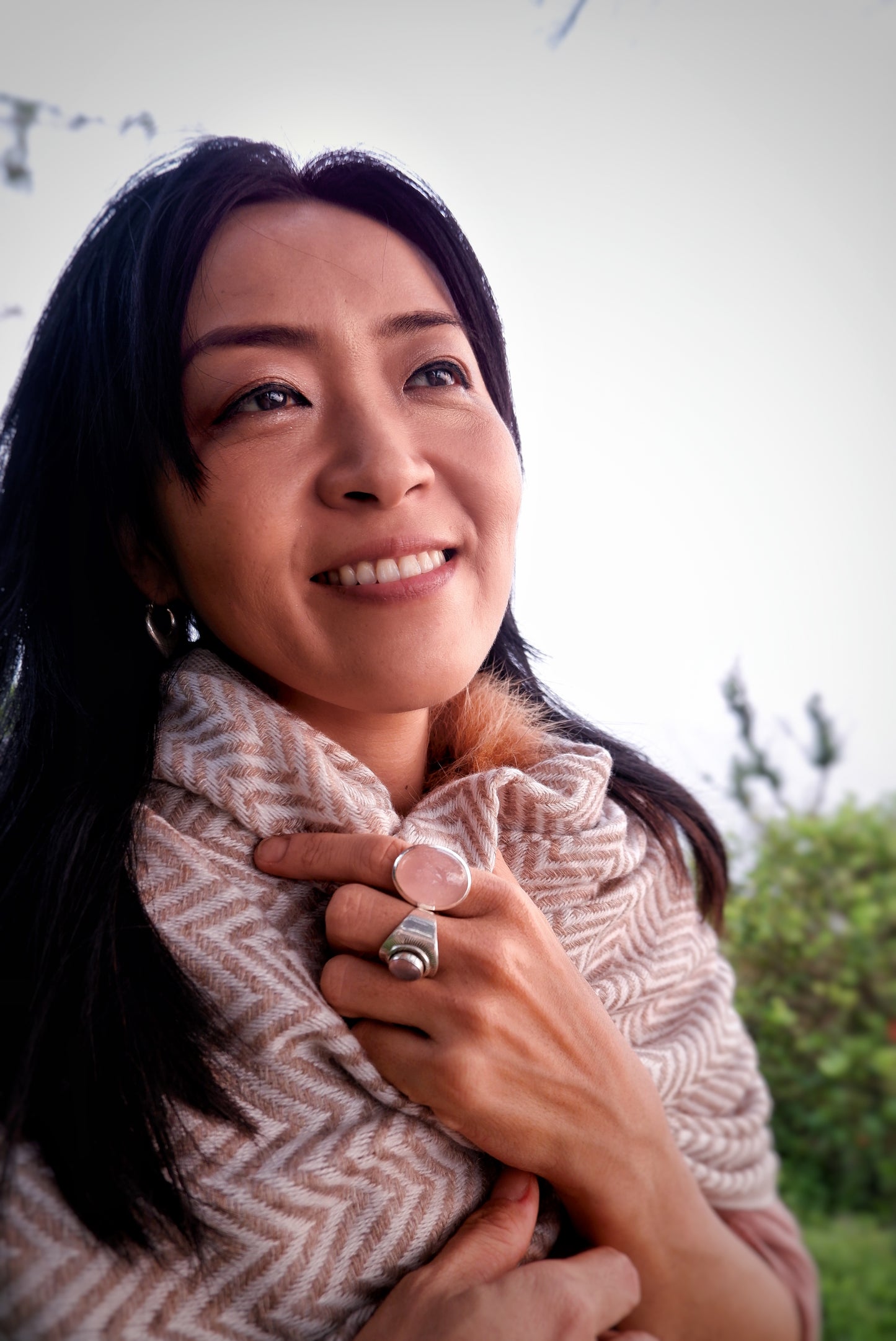 Rose Quartz Ornate Ring