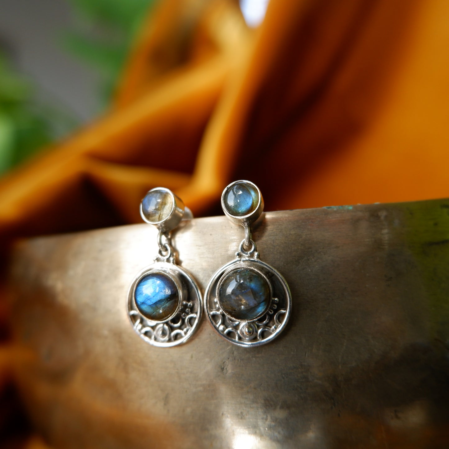 Isadora - Labradorite Ornate Earrings