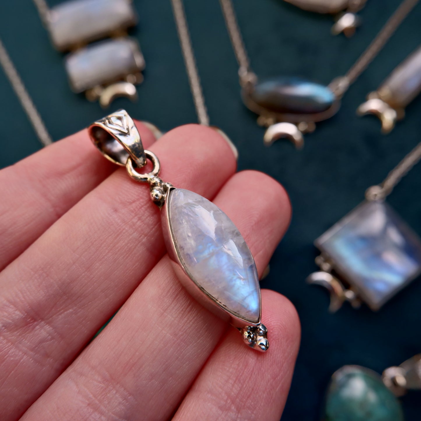 The Moonstone drop Pendant