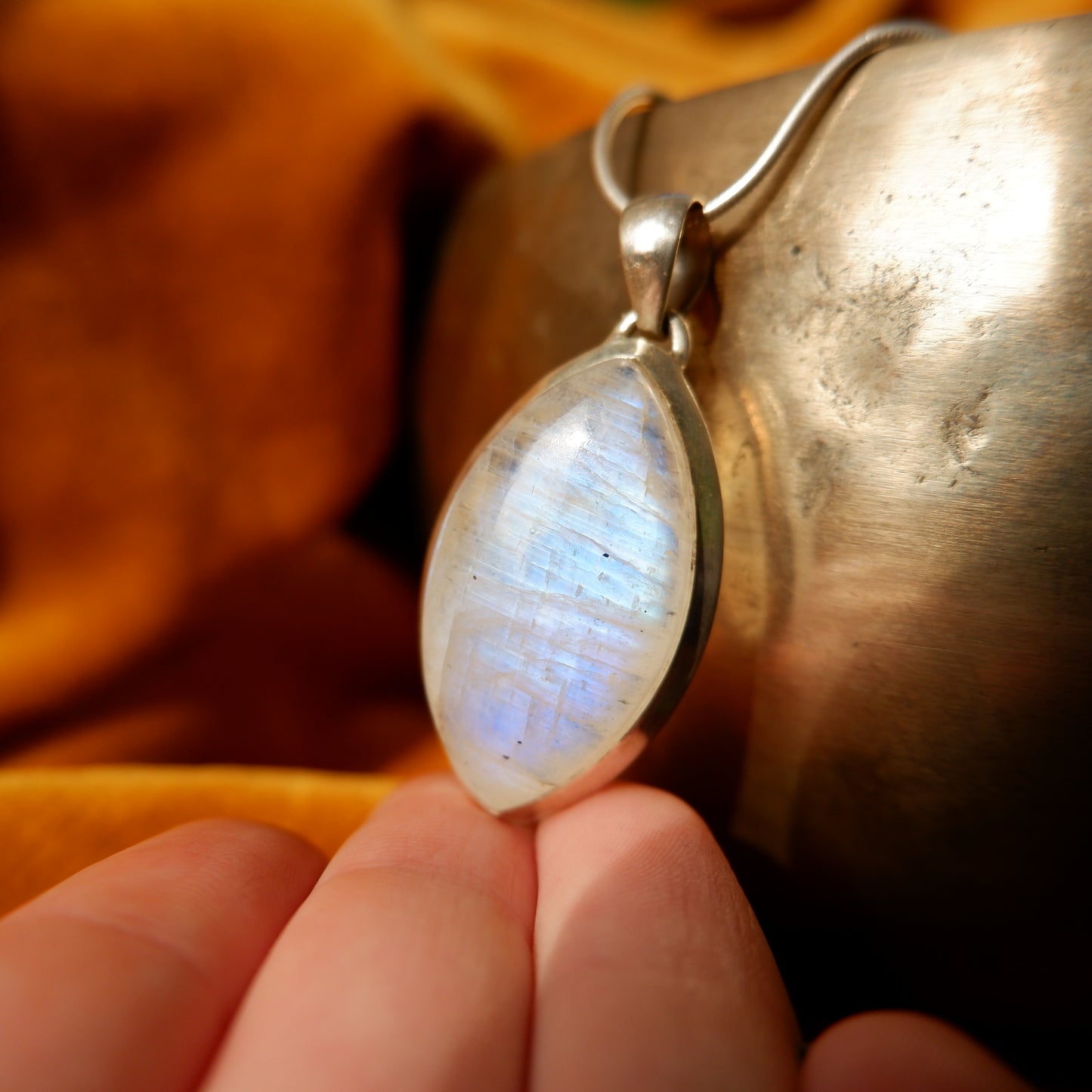 Lily - Large Moonstone Pendant