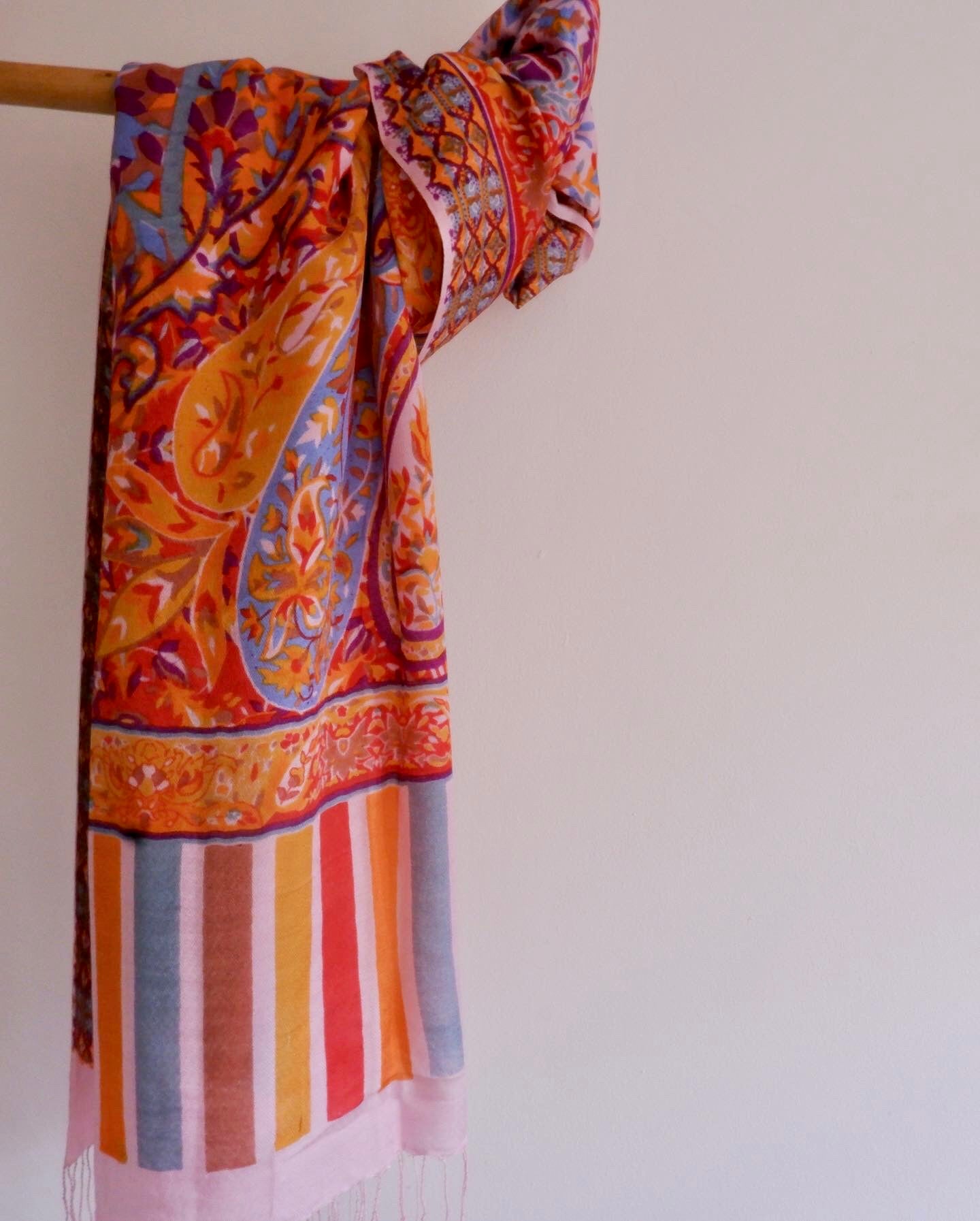 Sunrise Pink - Pure Silk Scarf