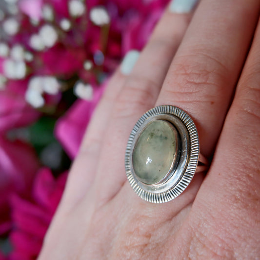 Prehnite Sunshine Ring