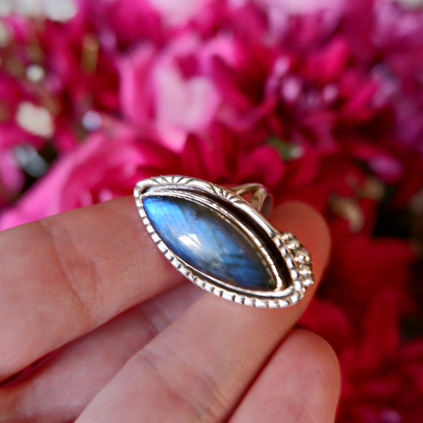 Labradorite Large Frame Ring