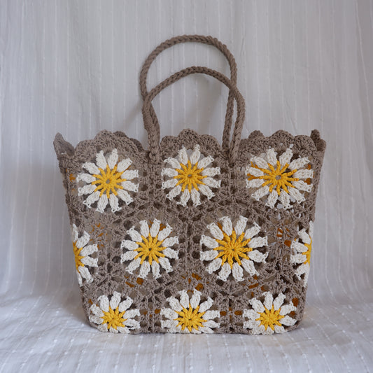 Floral Crochet Bag Daisy