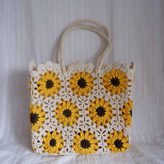 Floral Crochet Bag Sunshine