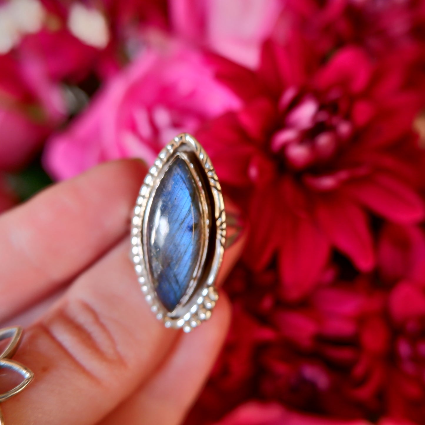 Labradorite Large Frame Ring