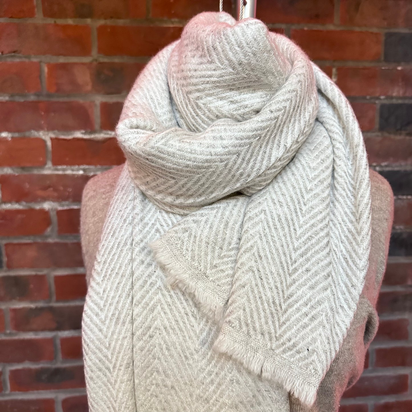 Cashmere Scarf - Sky Grey